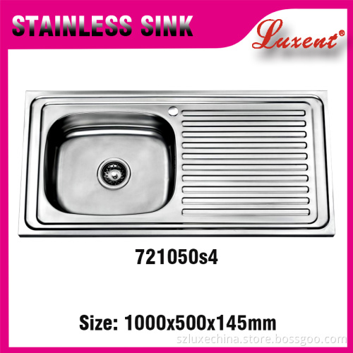 Double bowl 201 stainless steel kitchen sink without kitchen sink faucet